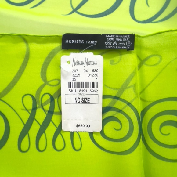 NWT! Rare Hermes Sheer Rectangular Scarf Shawl - Picture 4 of 6